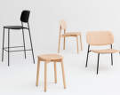 Stolička Soft Edge 72, water-based lacquered oak
