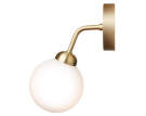 Nástenná lampa Apiales, brushed brass/opal