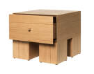 Nočný stolík Kuben, natural oak
