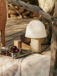 Prenosná lampa Frill, cashmere/white