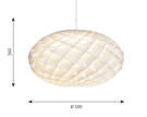 Závesné svietidlo Patera Oval, white