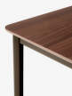 Jedálenský stôl Drip, bronzed/lacquered walnut