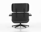Kreslo Eames Lounge Chair Chestnut Black, Leather Premium F66 Nero