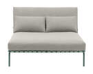 Lehátko Settle Lounge Bed bez podrúčiek, Ribbed Weave 2/dark green