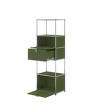 Policová sestava USM Haller M52, olive green-2