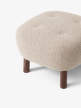 Pouf Little Petra ATD1, walnut / Karakorum