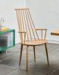 J110 Chair, lacquered oak