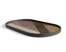 Podnos Angle Glass Tray Oblong M, pinot