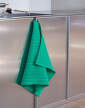 utierka Canteen Tea Towel, emerald pinstripe