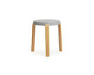 Stolička Tap Stool, šedá/dub