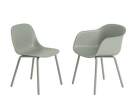 zidle-Fiber Outdoor Side Chair, dusty green