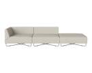 sofa-Orlando Garden Sofa 3-seater w. Open End Right, Brezza sand