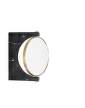 zrcadlo-Pepe Marble Wall Mirror, brass / black marble