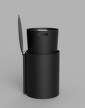 kos-Toilet Bin, black