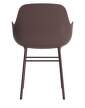 zidle-Form Armchair Steel, brown/brown