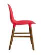 zidle-Form Chair Walnut, bright red