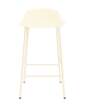 stolicka-Form Bar Chair 65 cm Steel, cream