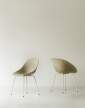 zidle-Mat Chair Steel, seaweed/cream