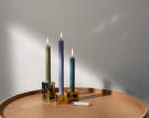 Cube Candle Holder, Brass
