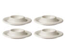 Kalíšok na vajcia Edge Egg Cup 4ks, ecru stoneware