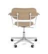 Kancelárska stolička Co Task Chair s podrúčkami, polished aluminium/natural oak
