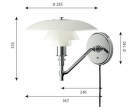 Nástenná lampa PH 3/2, white