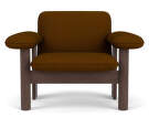 Kreslo Brasilia Low Back, Baru 0450/dark stained oak