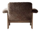 Kreslo Brasilia Low Back, Sheepskin sahara/walnut