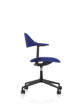 Kancelárska stolička Mynt Upholstery s kolieskami, electric blue/black