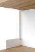 Policová zostava Wall Shelf 900, oak/white