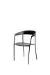 Stolička Missing Armchair, black ash