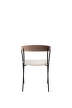 Stolička Missing Armchair, lacquered walnut/Barnum 24