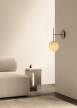 Nástenná lampa TR Bulb Suspended, polished steel