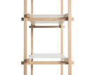 Policový systém Woody Column High, almond white