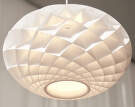 Závesné svietidlo Patera Oval, white