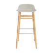 Barová stolička Form 75 cm, light grey/oak