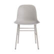 Stolička Form, warm grey/steel