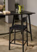 Barový stôl In Between SK26, black lacquered oak