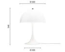 Stolná lampa Panthella 320, opal white