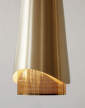 Závesná lampa Umanoff, brass