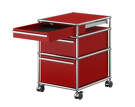 Zásuvkový kontejner na kolečkách USM Haller M63, ruby red-1