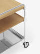 Servírovací vozík Alima NDS2, chrome / oak