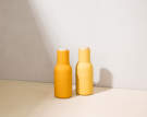 Mlynčeky na soľ a čierne korenie Bottle, set 2ks, burned yellow
