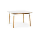 Stôl Form 120x120 cm, biela/dub