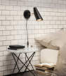 Birdy Wall Short Black Bed