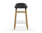 Barová stolička Form 65 cm, black/oak