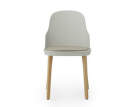 Allez Chair Oak/Leather, warm grey