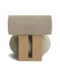 kreslo-Hippo Lounge, Barnum Bouclé 03 / natural oak