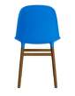 zidle-Form Chair Walnut, bright blue