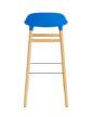 stolicka-Form Bar Chair 75 cm Oak, bright blue